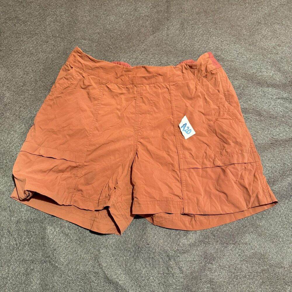 REI Co-op Utility Shorts Womens S Orange Elastic Waist Hiking Stretch Outdoor